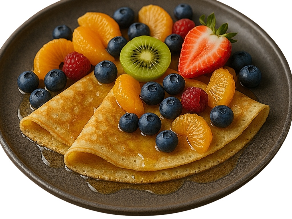 Crêpes Miel & Fruits de Saison